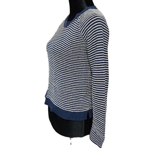 Madewell Dockline Pullover Blue/White Stripped Sweater Size XS - Picture 3 of 7